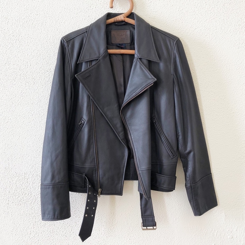 Ralph Lauren Leather Moto Jacket M